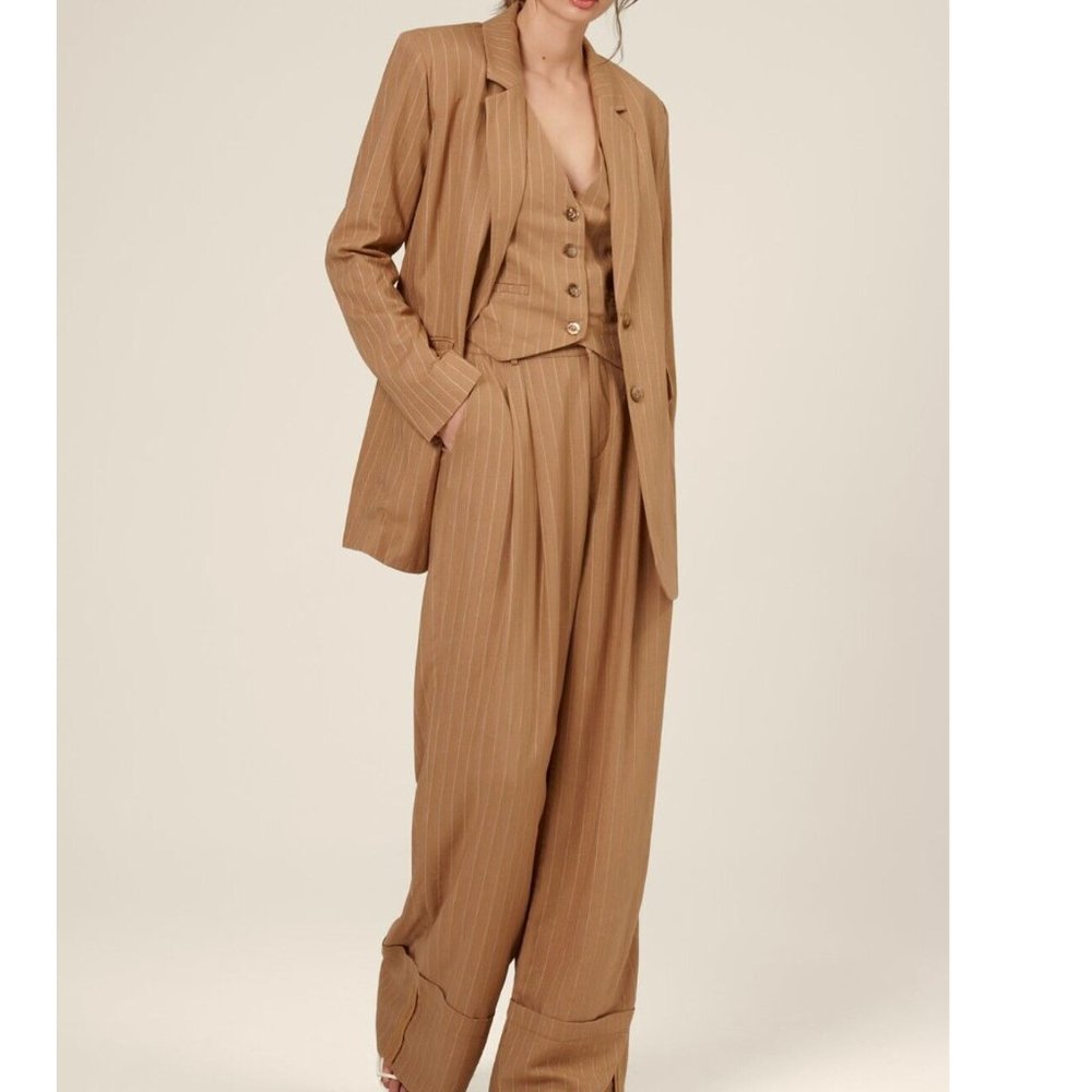 Nicholas Charlee Trouser Linen Pants Sz8 - Picture 3 of 7